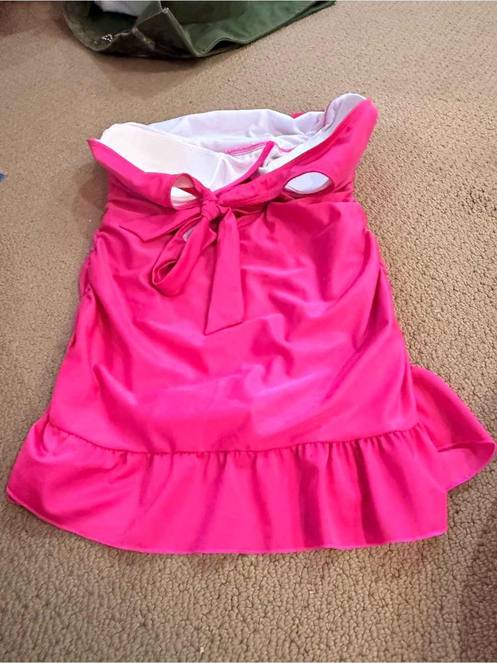Ingear Hot Pink Halter One-Piece with Ruffle Side - Picture 4 of 8